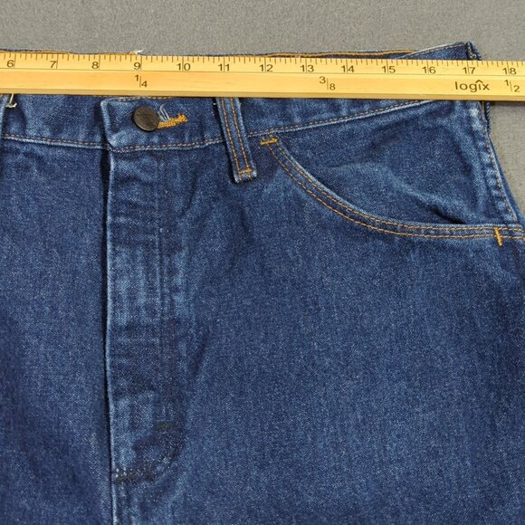 Wrangler FR Jeans Men's 34x34 Blue FR31MWZ Flame Resistant Relaxed Fit Denim - Picture 6 of 12